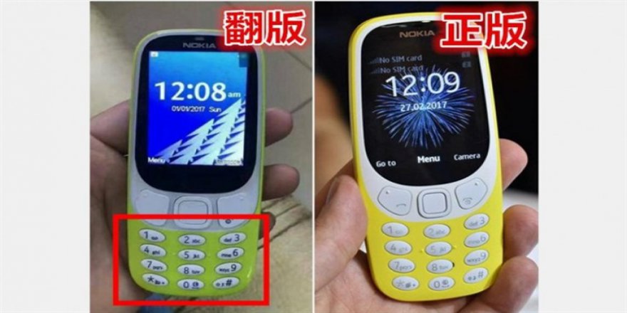 Yeni Nokia 3310 sahtecilerden kurtulamadı