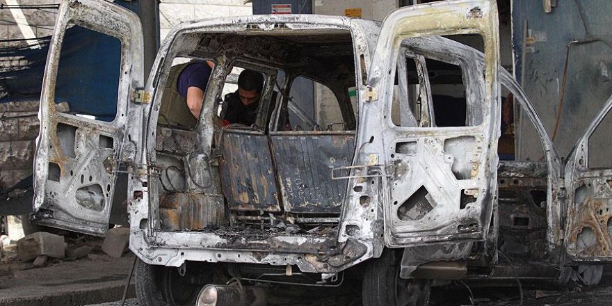 Yahudi yerleşimciler Filistinlilere ait 30 aracı kundakladı