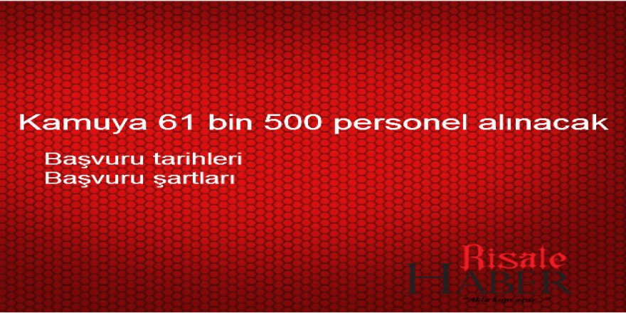 61 bin memur alımı ne zaman yapılacak? Kamu personel alım şartları