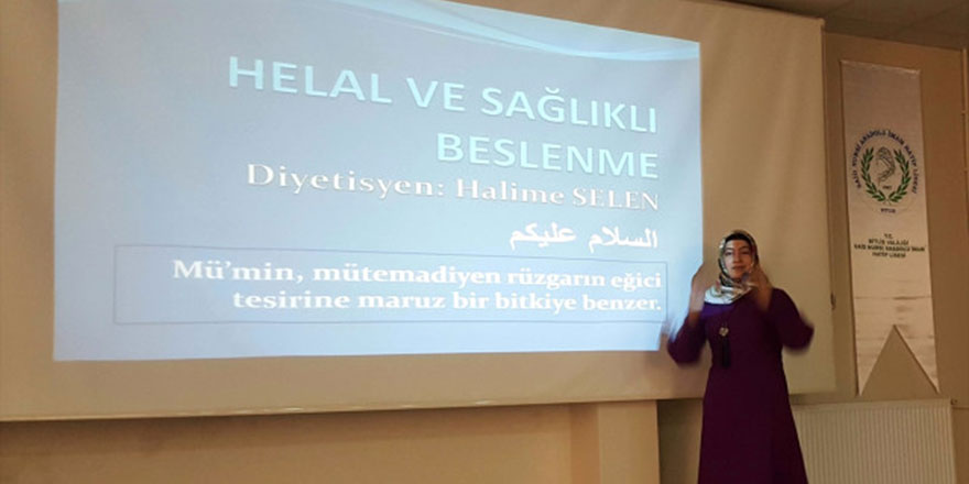 Said Nursi İmam Hatip Lisesinde Helal ve Sağlıklı Beslenme Semineri