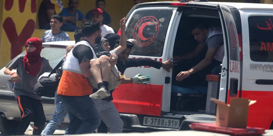 Filistinli tutuklulara destek gösterisine İsrail'den müdahale