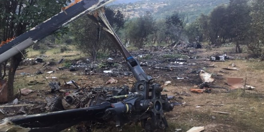 Vatandaşlar helikopterin düşme anını anlattı