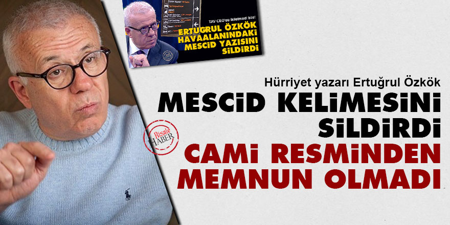 Mescid kelimesini sildirdi, cami resminden memnun olmadı