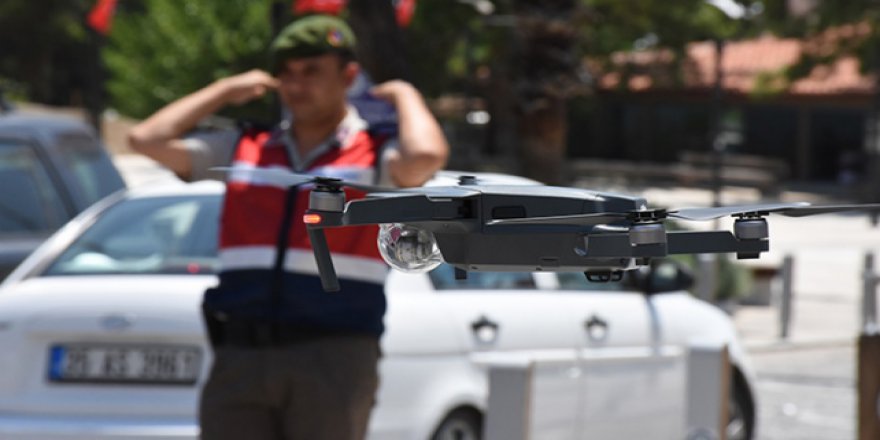 Jandarmadan 'drone'lu denetim