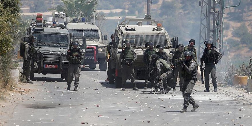 İsrail askerleriyle Filistinliler arasında çatışma