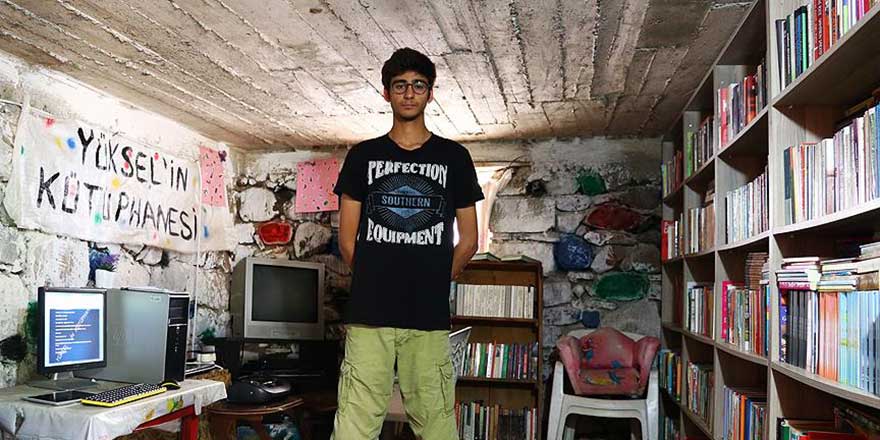 Ahırdan bozma kütüphanede kitap sayısı 10 bini geçti
