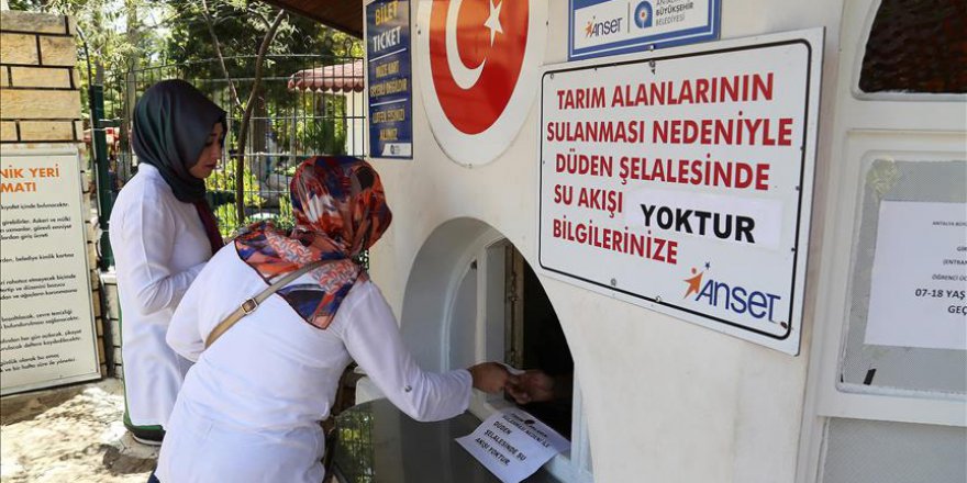 Kuruyan şelalelerde 'su' çalışması