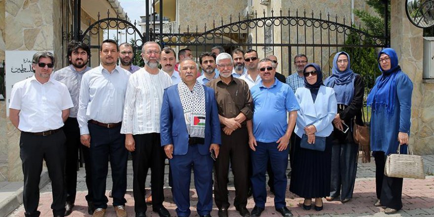 Filistin Büyükelçisi Mustafa'ya destek ziyareti