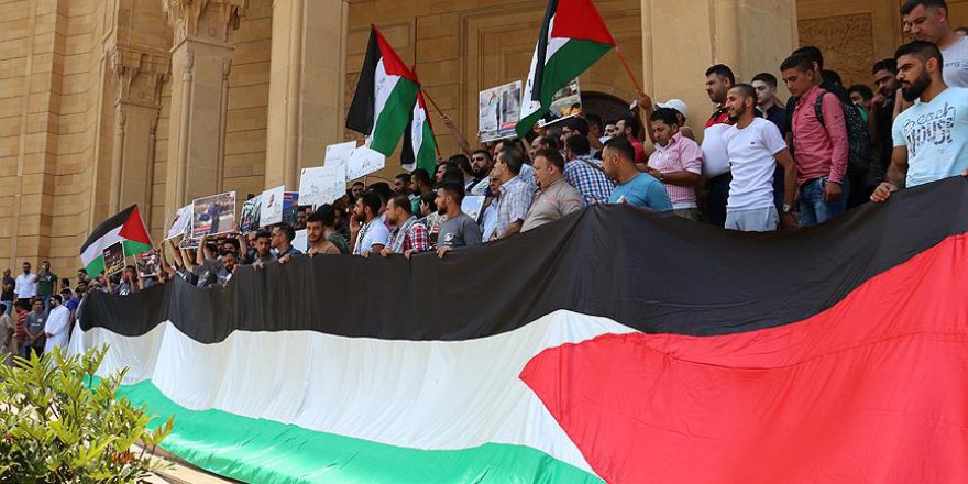 İsrail'in Mescid-i Aksa'ya yönelik ihlalleri Lübnan'da protesto edildi