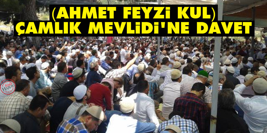 Çamlık (Ahmet Feyzi Kul) Mevlidi'ne davet