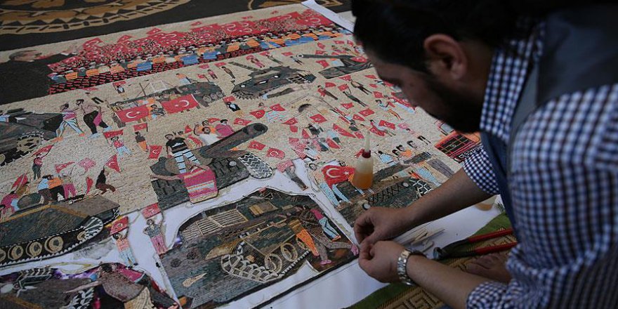 15 Temmuz'u mozaiğe işledi