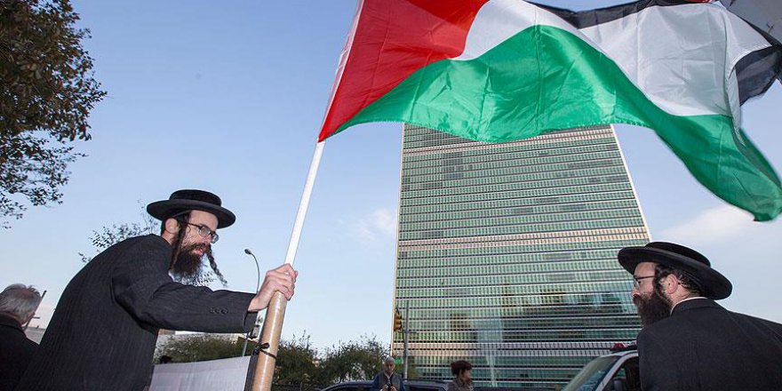 Yahudiler, İsrail'in Mescid-i Aksa'ya yönelik ihlallerini protesto etti