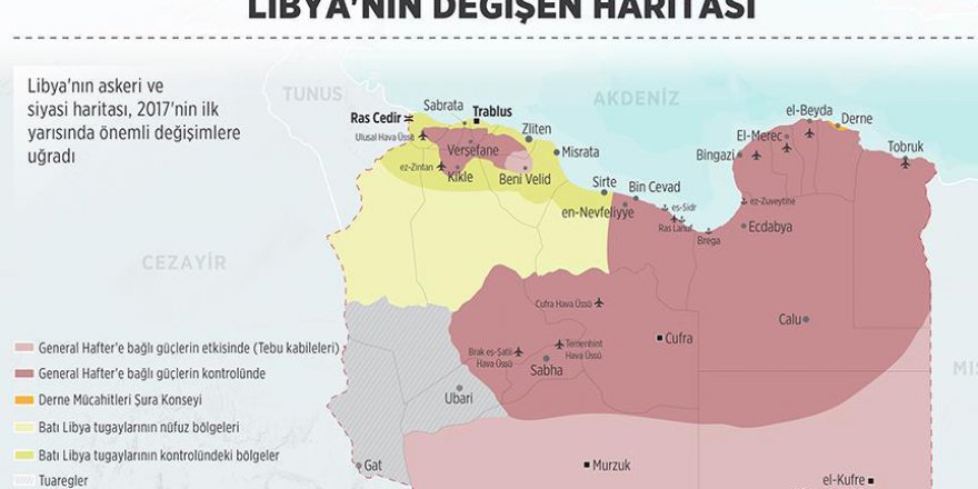 Libya'nın haritası önemli ölçüde değişti