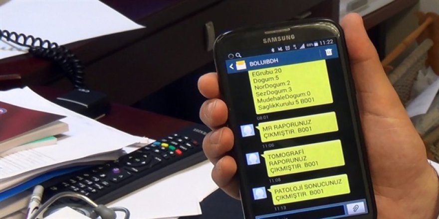 Tahlil sonuçları artık cebinizde