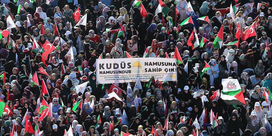 Arap basınında Yenikapı'daki 'Büyük Kudüs Mitingi'