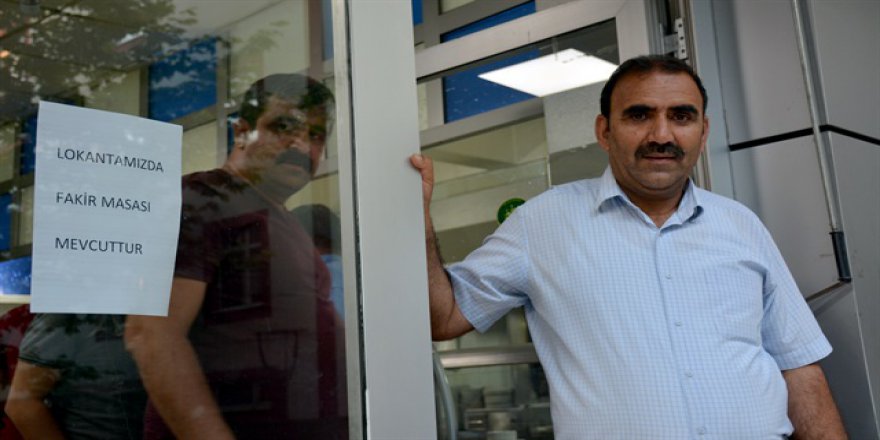 Bu lokantalarda "fakir masası" var