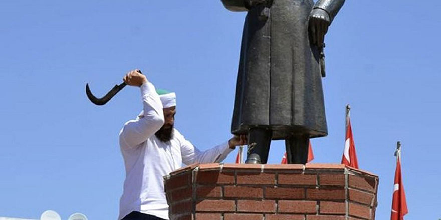 Atatürk heykeli saldırganının ifadesi: Uyuşturucu kullandım