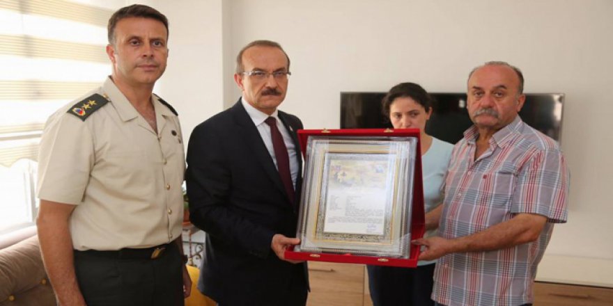 Ordu'da şehit ailesine şehadet belgesi verildi