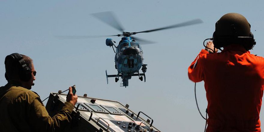 İsrail’e ait askeri helikopter düştü