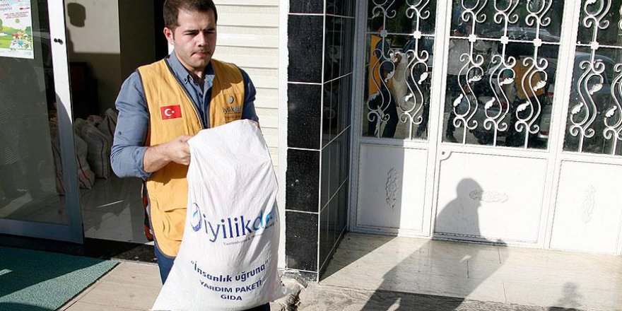 Kilis'te Suriyeli ailelere yardım