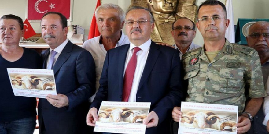 Şehit ailelerinden kurban kampanyası