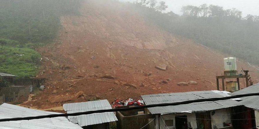 Sierra Leone'deki toprak kaymasında 600 civarında kişi kayboldu