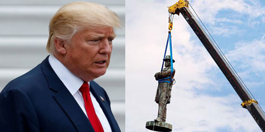 Amerika'da 10 tane heykel kaldırıldı Trump sinirlendi