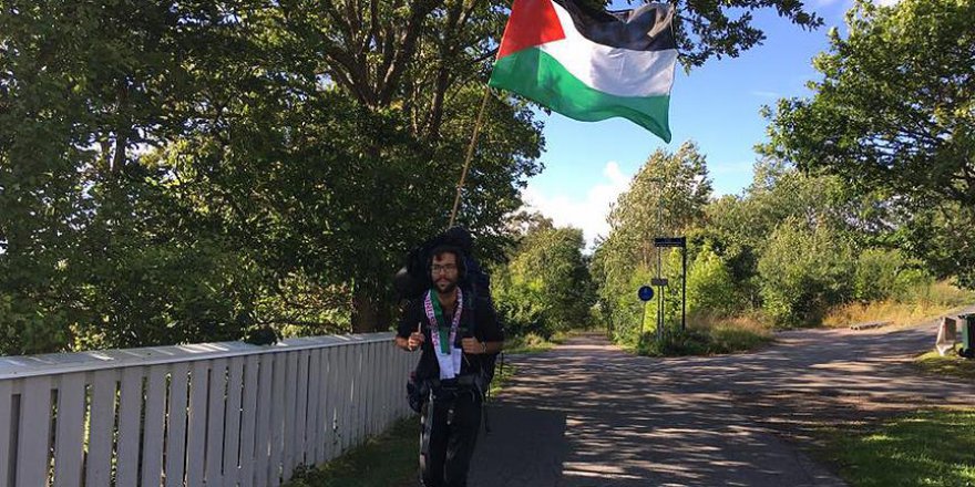 Yahudi aktivist, İsrail zulmüne karşı Filistin'e yürüyor