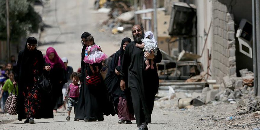 Telafer'de 30 bini aşkın kişi evini terk etti