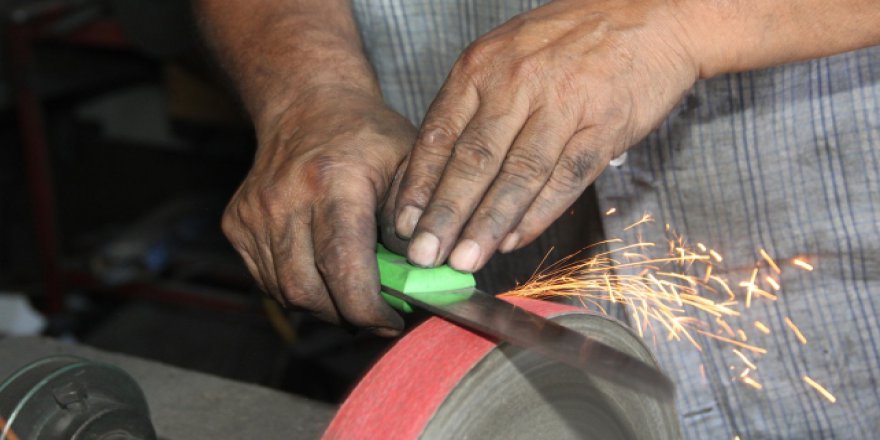 Bıçakçıların Kurban Bayramı yoğunluğu