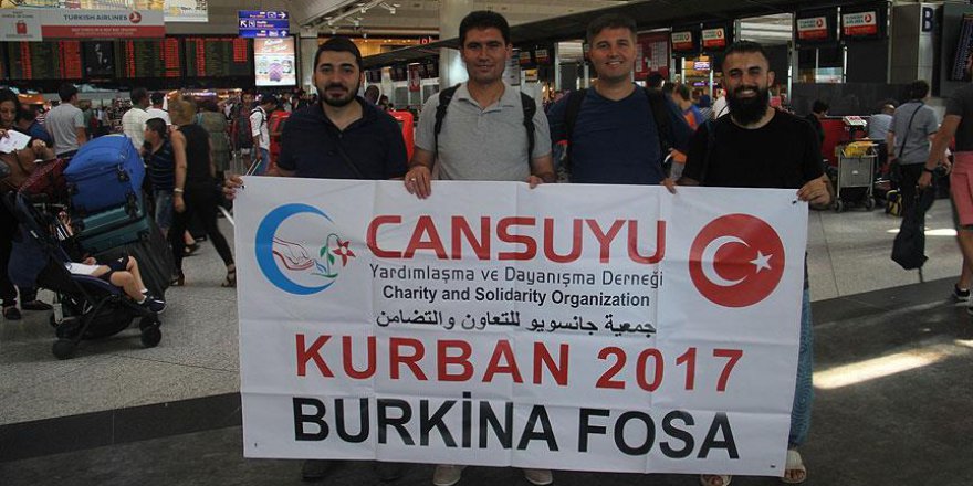 Cansuyu kurban ekibi Burkina Faso'da
