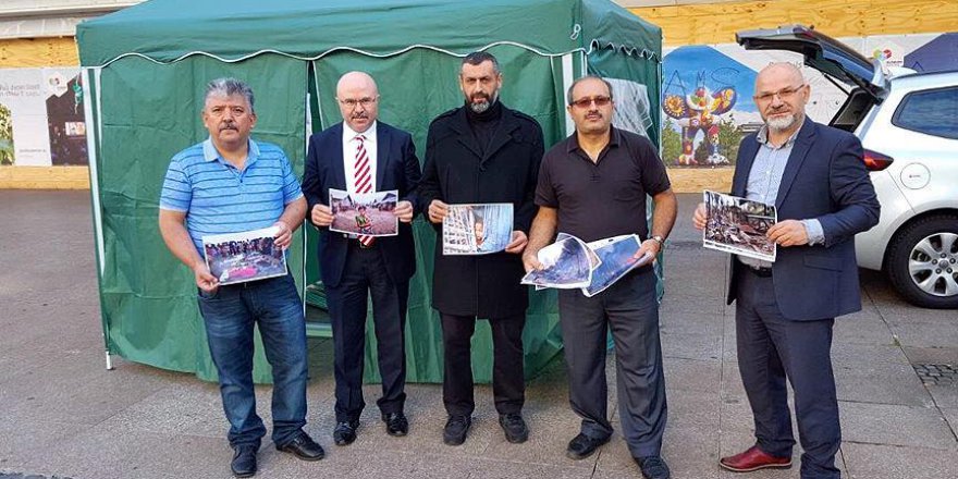 Almanya'da Arakanlı Müslümanlar için çadır kuruldu