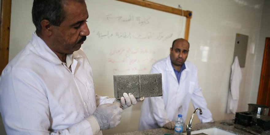 Gazze'de ısı yalıtımlı tuğla geliştirildi