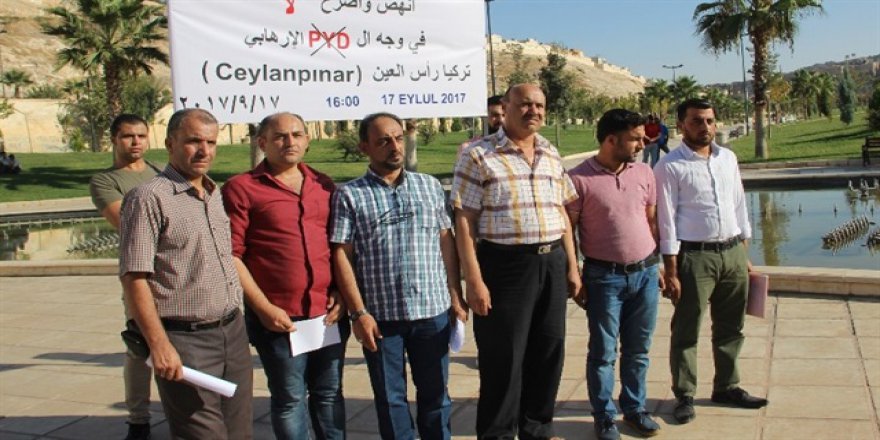 Suriyeliler'den PYD'ye kınama