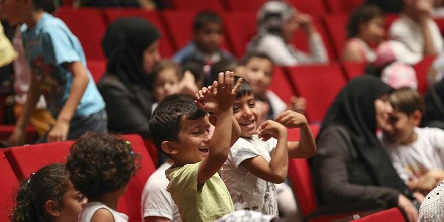 Sığınmacı çocuklar "barış" temalı etkinlikte