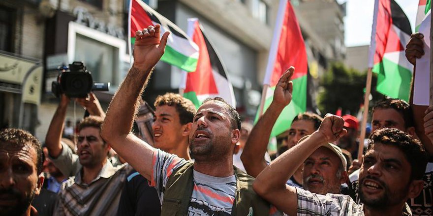 Gazze'de abluka protestosu