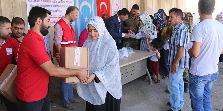 Türk Kızılayından Türkmenlere insani yardım