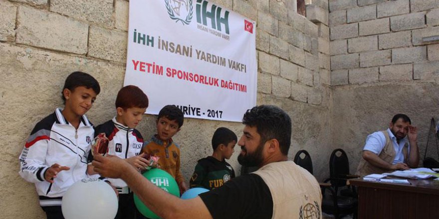 Suriye'deki savaş mağduru yetimlere destek