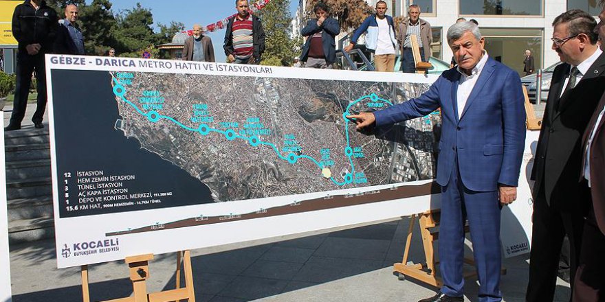 Kocaeli'nde metro için düğmeye basıldı