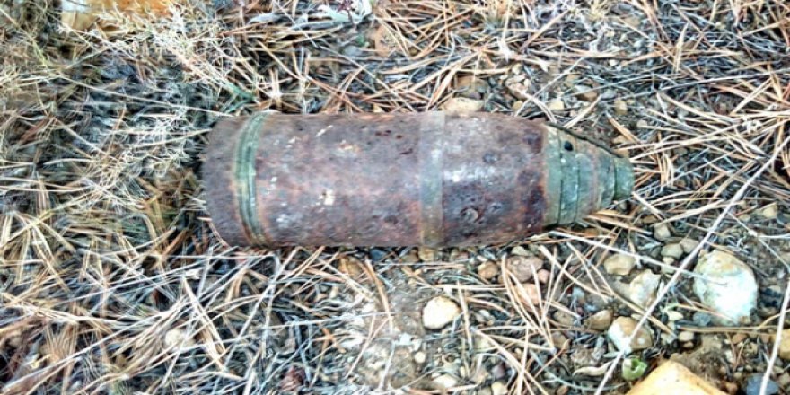Kars'ta patlamamış top mermisi bulundu