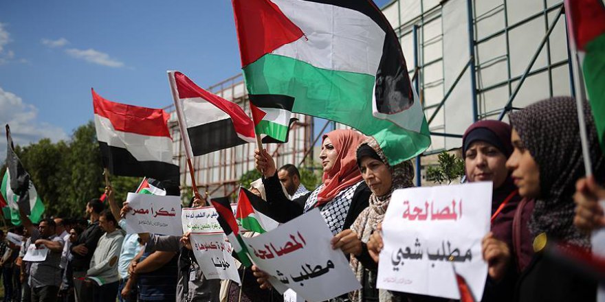 Gazzelilerden Filistin uzlaşısına destek