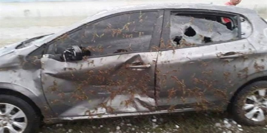 Subhanallah! Portakal büyüklüğünde dolu yağdı bu hale geldi