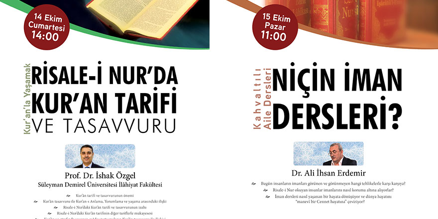 Kur’an ve Sünnetle Yaşamak programları başlıyor