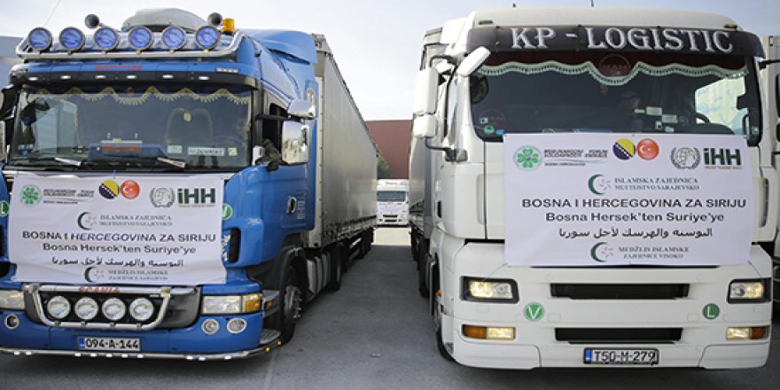 Bosna Hersek'ten Suriyeli savaş mağdurlarına insani yardım