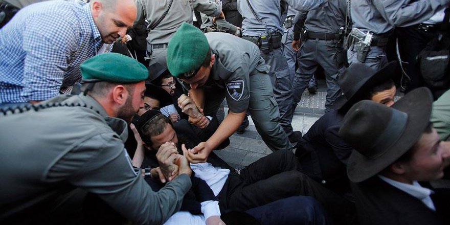 İsrail polisi 'askerlik karşıtı' 57 Yahudi'yi gözaltına aldı
