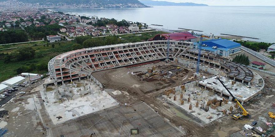 Ordu'ya yapılan yeni stadın yüzde 60'ı tamamlandı