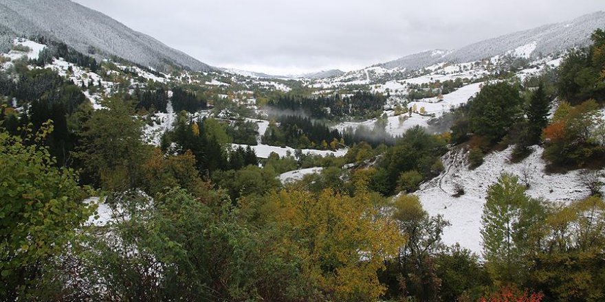 Doğu Karadeniz'de 2 mevsim bir arada