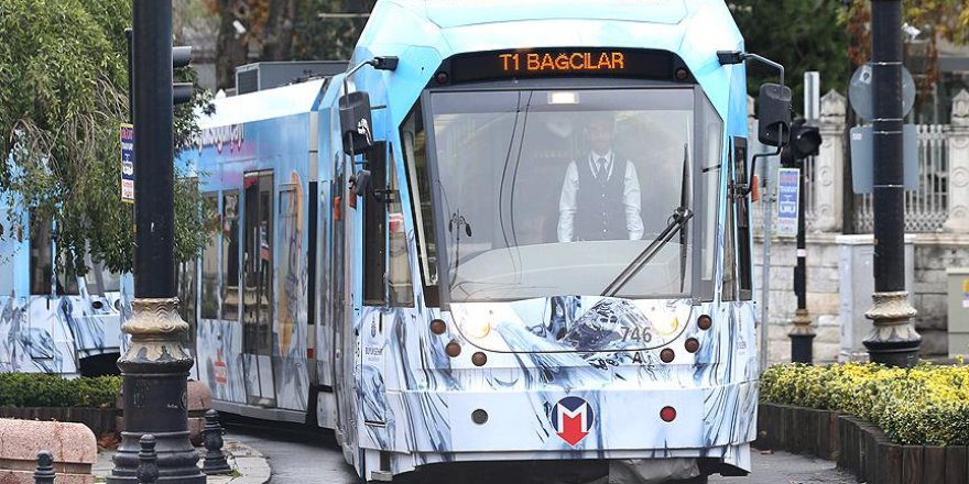 İstanbul'daki tramvay hattında arıza