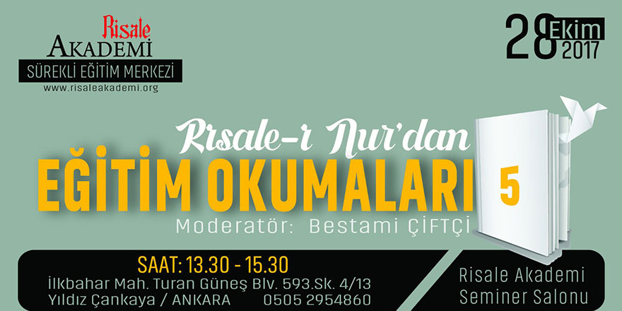 Risale-i Nur’dan Eğitim Okumaları-5