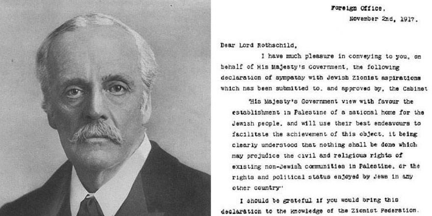 Filistin'in üzerine çöken musibet: Balfour Deklarasyonu